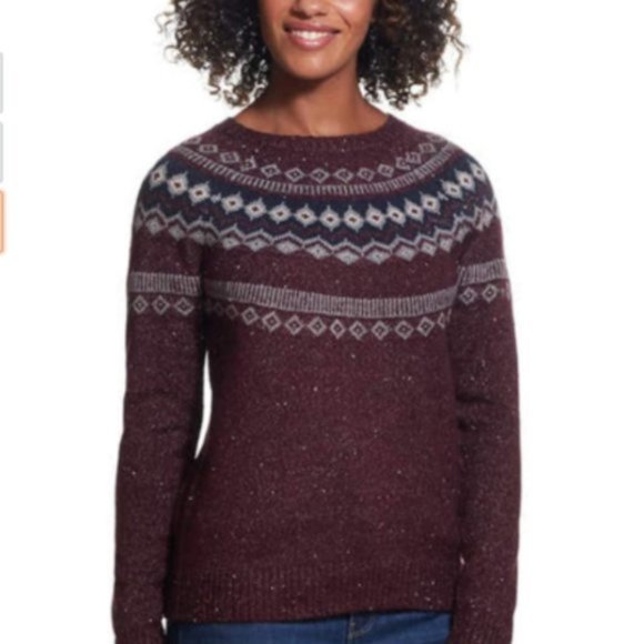 WEATHERPROOF VINTAGE Fairisle Crewneck Sweater - NWT - Small - Picture 1 of 3